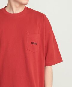 『ユニセックス』シシュウヘビーウエイトポケットTシャツ(5分袖)