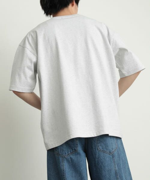 SENSE OF PLACE by URBAN RESEARCH / センスオブプレイス バイ アーバンリサーチ Tシャツ | 『ユニセックス』シシュウヘビーウエイトポケットTシャツ(5分袖) | 詳細14