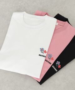 『ユニセックス』ポップアートシシュウTシャツ(5分袖)A