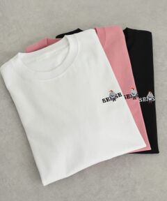 『ユニセックス』ポップアートシシュウTシャツ(5分袖)B