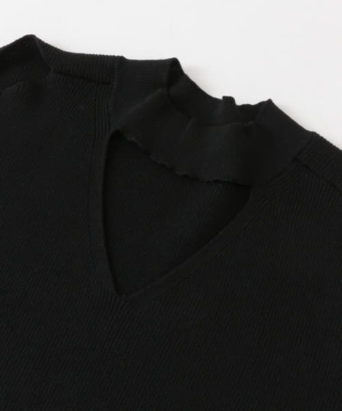 SENSE OF PLACE by URBAN RESEARCH / センスオブプレイス バイ アーバンリサーチ ニット・セーター | HEYUMM　カットアウトハイネックセーター(5分袖) | 詳細29