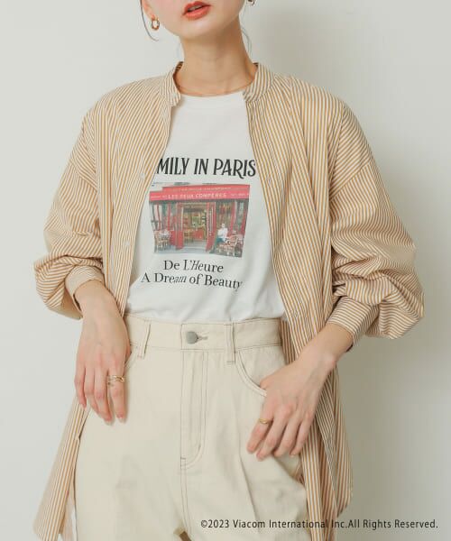 SENSE OF PLACE by URBAN RESEARCH / センスオブプレイス バイ アーバンリサーチ Tシャツ | Emily in Paris　グラフィックロングTシャツ | 詳細12