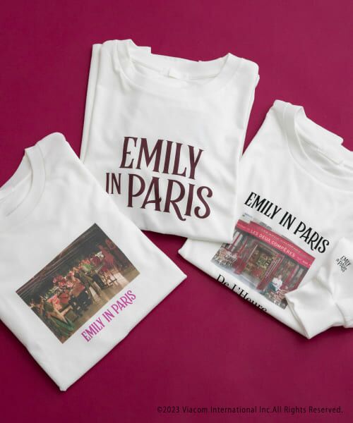 SENSE OF PLACE by URBAN RESEARCH / センスオブプレイス バイ アーバンリサーチ Tシャツ | Emily in Paris　グラフィックロングTシャツ | 詳細16