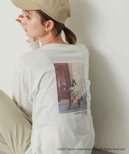 SENSE OF PLACE by URBAN RESEARCH / センスオブプレイス バイ アーバンリサーチ Tシャツ | Emily in Paris　グラフィックロングTシャツ | 詳細6