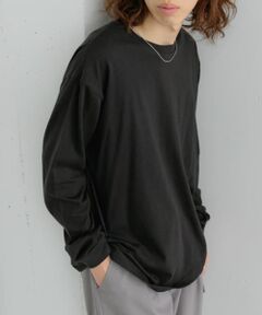 クルーネックロングTシャツ B