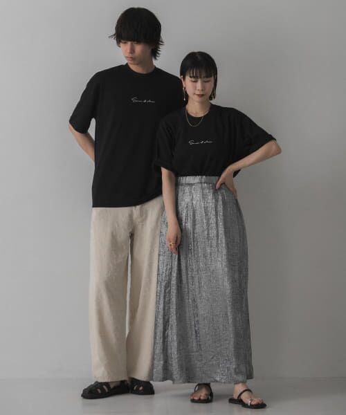 SENSE OF PLACE by URBAN RESEARCH / センスオブプレイス バイ アーバンリサーチ Tシャツ | 『WEB/一部店舗限定カラー』シシュウポンチTシャツ(5分袖) | 詳細17