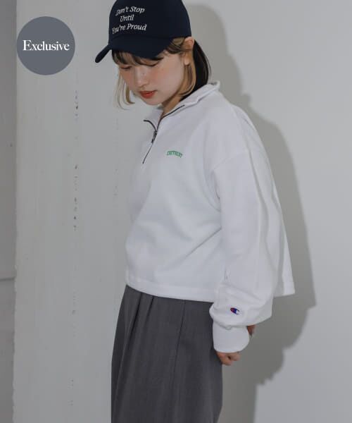 『別注』Champion×SENSE OF PLACE　ハーフジップトップ