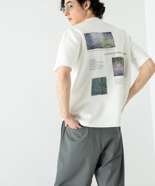 SENSE OF PLACE by URBAN RESEARCH / センスオブプレイス バイ アーバンリサーチ Tシャツ | 『別注』Claude Monet　グラフィックアートTシャツ(5分袖)B | 詳細4