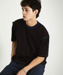 <b>配色ステッチがポイントのTシャツ</b><br><br>・ボディに対して目を引くステッチがポイント<br>・一枚着はもちろんのこと、インナー遣いにも<br>・ゆとりのあるシルエットでこなれた仕上がりに<br><br><b>コーディネート</b><br>シンプルになりがちな夏のコーディネートにはもちろんのこと、今の春の羽織物のインナーのワンポイントに合わせるとおしゃれ度がぐっとあがります。きれいめなテイストからカジュアルなテイストまで幅広いテイストで活躍してくれます。<br><br>【2024 Spring/Summer】【24SS】<br><br>※商品画像は、光の当たり具合やパソコンなどの閲覧環境により、実際の色味と異なって見える場合がございます。予めご了承ください。<br>※商品の色味の目安は、商品単体の画像をご参照ください。<br><br><b>▼お気に入り登録のおすすめ▼</b><br>お気に入り登録商品は、マイページにて現在の価格情報や在庫状況の確認が可能です。<br>お買い物リストの管理に是非ご利用下さい。<br><br><h4 class="material">素材感</h4><br><b class="line-height-120p">透け感 : ややあり(WHT×ORGのみ)<br>伸縮性 : ややあり<br>裏地 : なし<br>光沢 : なし<br>ポケット : なし</b>