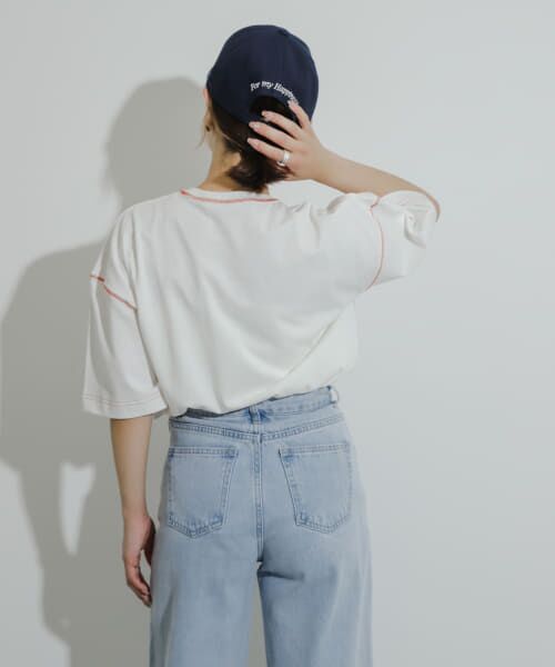 SENSE OF PLACE by URBAN RESEARCH / センスオブプレイス バイ アーバンリサーチ Tシャツ | 『ユニセックス』ハイショクステッチデザインT(5分袖) | 詳細19