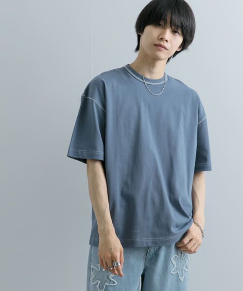 SENSE OF PLACE by URBAN RESEARCH / センスオブプレイス バイ アーバンリサーチ Tシャツ | 『ユニセックス』ハイショクステッチデザインT(5分袖) | 詳細2