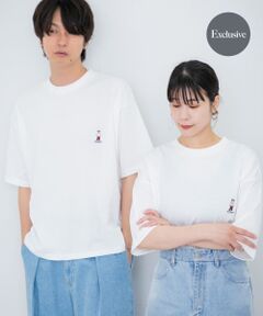 『ユニセックス』『別注』TeddyBear×SENSE OF PLACE　テディベアクルーネックTシャツ