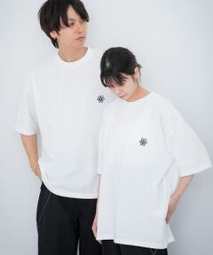 『ユニセックス』ポップアートフラワーグラフィックTシャツ A