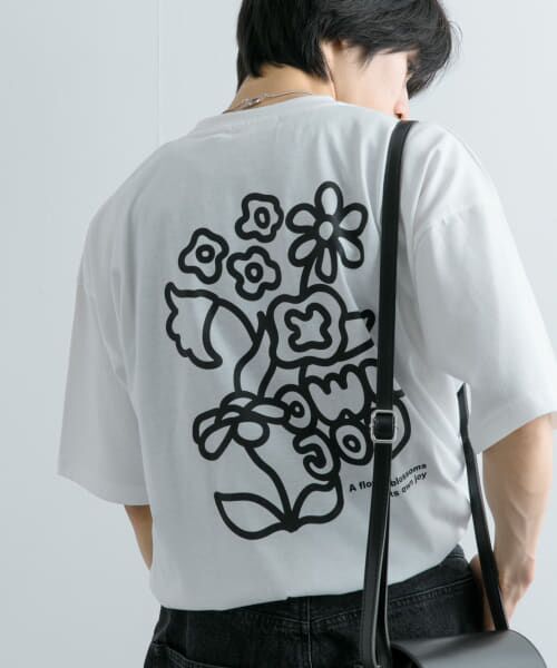 SENSE OF PLACE by URBAN RESEARCH / センスオブプレイス バイ アーバンリサーチ Tシャツ | 『ユニセックス』ポップアートフラワーグラフィックTシャツ A | 詳細10