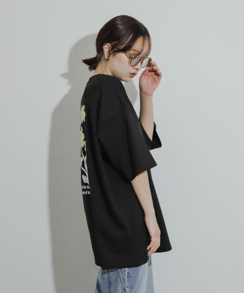 SENSE OF PLACE by URBAN RESEARCH / センスオブプレイス バイ アーバンリサーチ Tシャツ | 『ユニセックス』ポップアートフラワーグラフィックTシャツ B | 詳細13