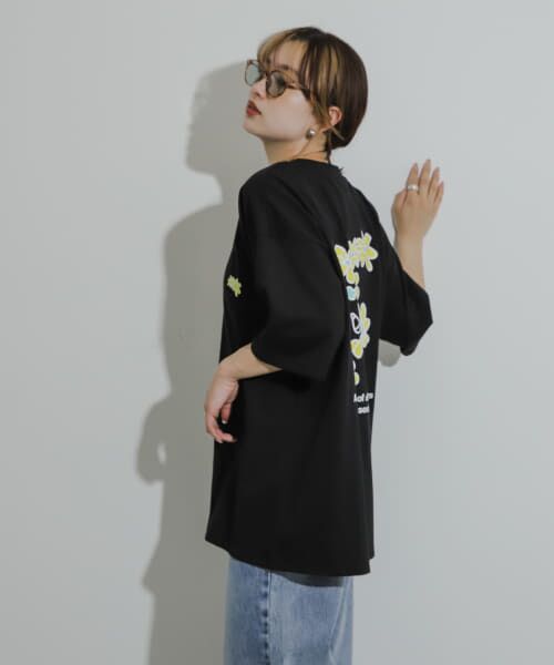 SENSE OF PLACE by URBAN RESEARCH / センスオブプレイス バイ アーバンリサーチ Tシャツ | 『ユニセックス』ポップアートフラワーグラフィックTシャツ B | 詳細14