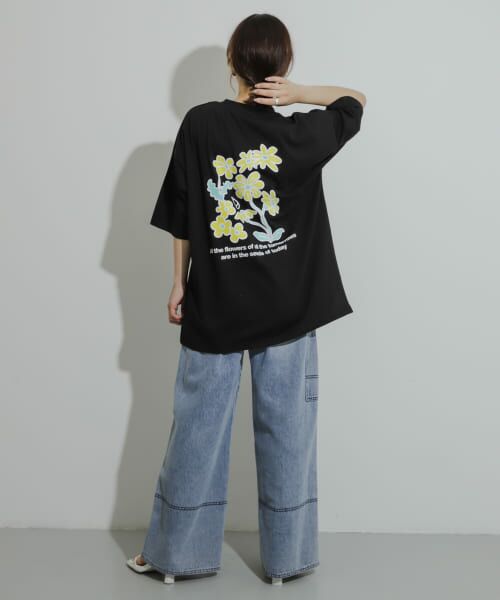 SENSE OF PLACE by URBAN RESEARCH / センスオブプレイス バイ アーバンリサーチ Tシャツ | 『ユニセックス』ポップアートフラワーグラフィックTシャツ B | 詳細16