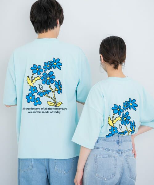 SENSE OF PLACE by URBAN RESEARCH / センスオブプレイス バイ アーバンリサーチ Tシャツ | 『ユニセックス』ポップアートフラワーグラフィックTシャツ B | 詳細25