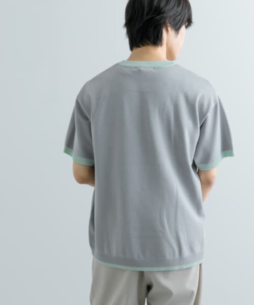 SENSE OF PLACE by URBAN RESEARCH / センスオブプレイス バイ アーバンリサーチ ニット・セーター | 『洗濯可』リブハイショクラインニットTシャツ(5分袖) | 詳細5