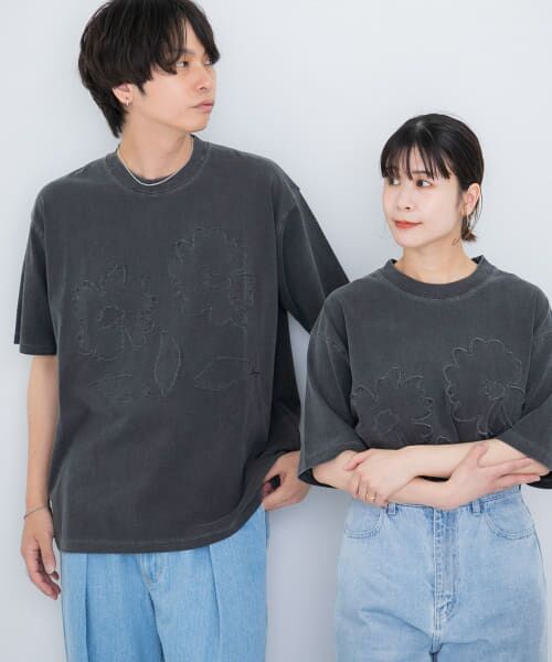 SENSE OF PLACE by URBAN RESEARCH / センスオブプレイス バイ アーバンリサーチ Tシャツ | 『ユニセックス』フェードポップアートフラワーTシャツ(5分袖) | 詳細1