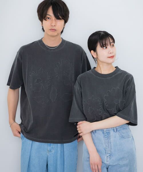 SENSE OF PLACE by URBAN RESEARCH / センスオブプレイス バイ アーバンリサーチ Tシャツ | 『ユニセックス』フェードポップアートフラワーTシャツ(5分袖) | 詳細2