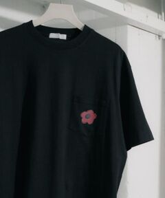 『ユニセックス』ポップアートフラワーグラフィックTシャツ D