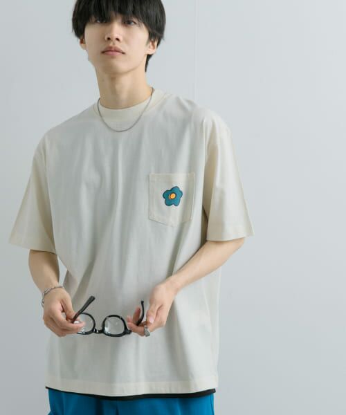 SENSE OF PLACE by URBAN RESEARCH / センスオブプレイス バイ アーバンリサーチ Tシャツ | 『ユニセックス』ポップアートフラワーグラフィックTシャツ D | 詳細7