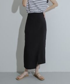 『UR TECH DRYLUXE』リネンライクアシンメトリースカート