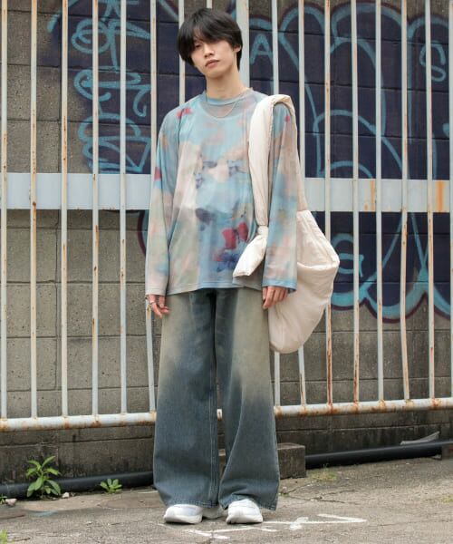 SENSE OF PLACE by URBAN RESEARCH / センスオブプレイス バイ アーバンリサーチ Tシャツ | マーブルシアールーズロングTシャツ | 詳細4