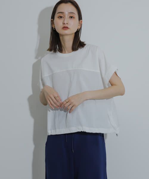 SENSE OF PLACE by URBAN RESEARCH / センスオブプレイス バイ アーバンリサーチ Tシャツ | スソドロストキリカエカットトップ | 詳細1