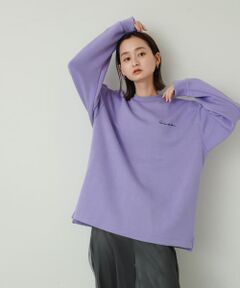 『ユニセックス』シシュウダンボールポンチロングスリーブ Tシャツ