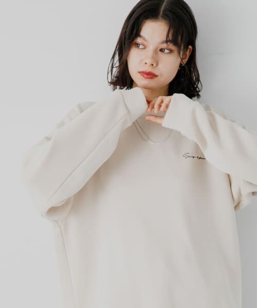 SENSE OF PLACE by URBAN RESEARCH / センスオブプレイス バイ アーバンリサーチ Tシャツ | 『ユニセックス』シシュウダンボールポンチロングスリーブ Tシャツ | 詳細11