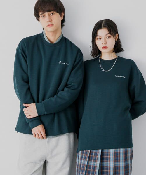 SENSE OF PLACE by URBAN RESEARCH / センスオブプレイス バイ アーバンリサーチ Tシャツ | 『ユニセックス』シシュウダンボールポンチロングスリーブ Tシャツ | 詳細15