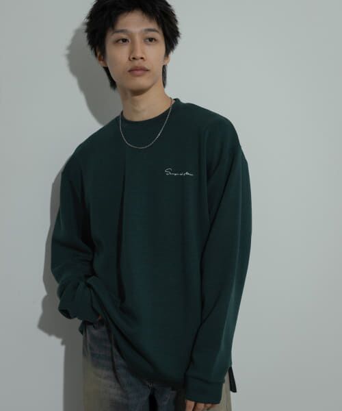 SENSE OF PLACE by URBAN RESEARCH / センスオブプレイス バイ アーバンリサーチ Tシャツ | 『ユニセックス』シシュウダンボールポンチロングスリーブ Tシャツ | 詳細29