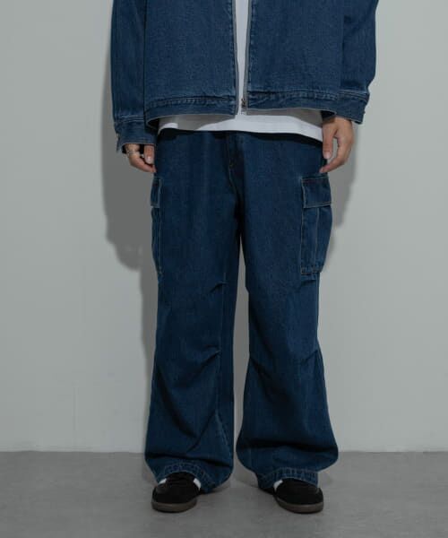 SENSE OF PLACE by URBAN RESEARCH / センスオブプレイス バイ アーバンリサーチ デニムパンツ | ddp　DENIM WIDE CARGO PANTS | 詳細1