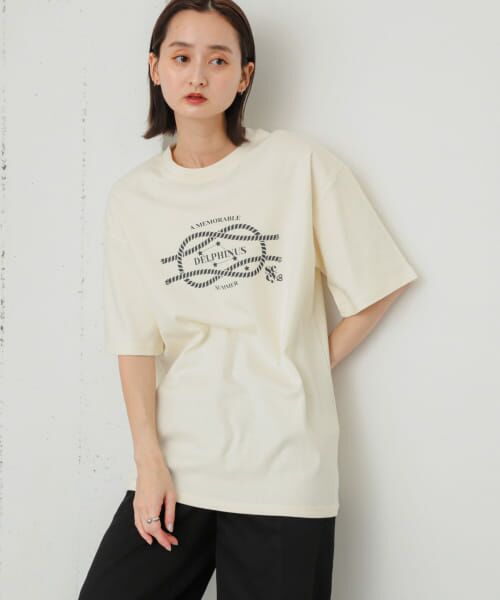 SENSE OF PLACE by URBAN RESEARCH / センスオブプレイス バイ アーバンリサーチ Tシャツ | SYEE　ドルフィンロゴTシャツ | 詳細5