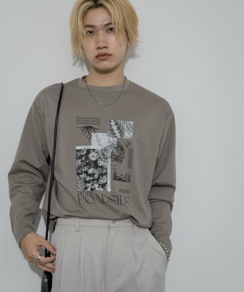 SENSE OF PLACE by URBAN RESEARCH / センスオブプレイス バイ アーバンリサーチ Tシャツ | ポンチグラフィックロングスリーブTシャツ A | 詳細12