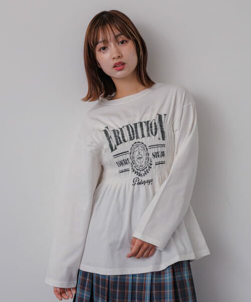 SENSE OF PLACE by URBAN RESEARCH / センスオブプレイス バイ アーバンリサーチ Tシャツ | シャーリンググラフィックロングスリーブTシャツ | 詳細1