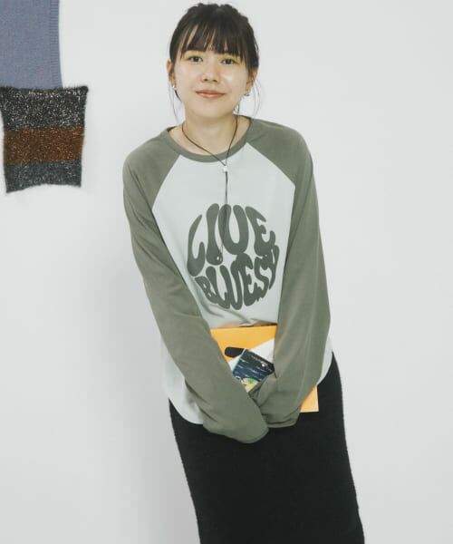 SENSE OF PLACE by URBAN RESEARCH / センスオブプレイス バイ アーバンリサーチ Tシャツ | 『別注』さらさ×SENSE OF PLACE　バイカラーラグランロングTシャツ | 詳細29