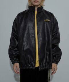 DDP　FAKE LEATHER TRACK JACKET