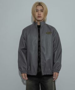 DDP　FAKE LEATHER TRACK JACKET