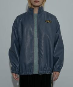 DDP　FAKE LEATHER TRACK JACKET