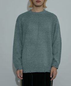 DDP　OVALLOGO DAMAGE KNIT