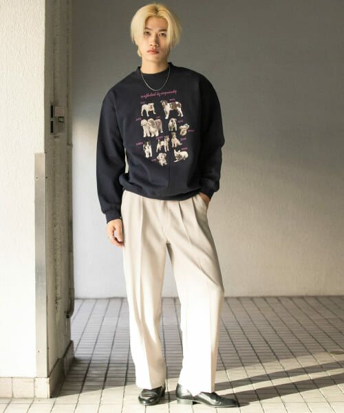 SENSE OF PLACE by URBAN RESEARCH / センスオブプレイス バイ アーバンリサーチ スウェット | Dog Graphic Crew-neck Sweat | 詳細10