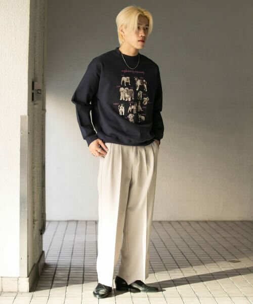 SENSE OF PLACE by URBAN RESEARCH / センスオブプレイス バイ アーバンリサーチ スウェット | Dog Graphic Crew-neck Sweat | 詳細11