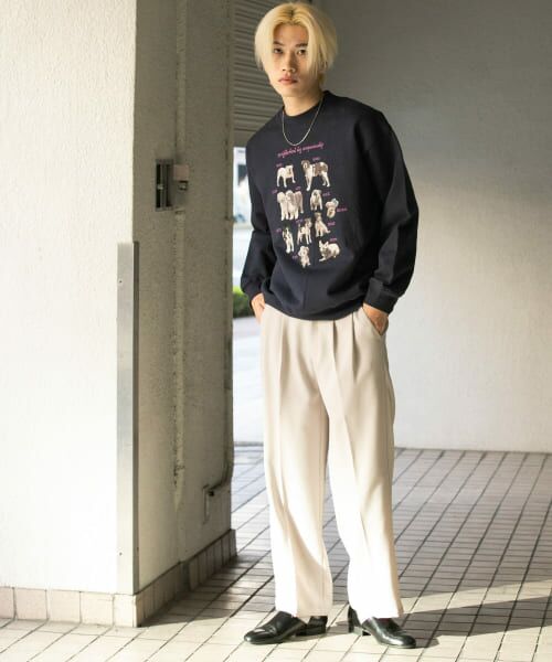 SENSE OF PLACE by URBAN RESEARCH / センスオブプレイス バイ アーバンリサーチ スウェット | Dog Graphic Crew-neck Sweat | 詳細12