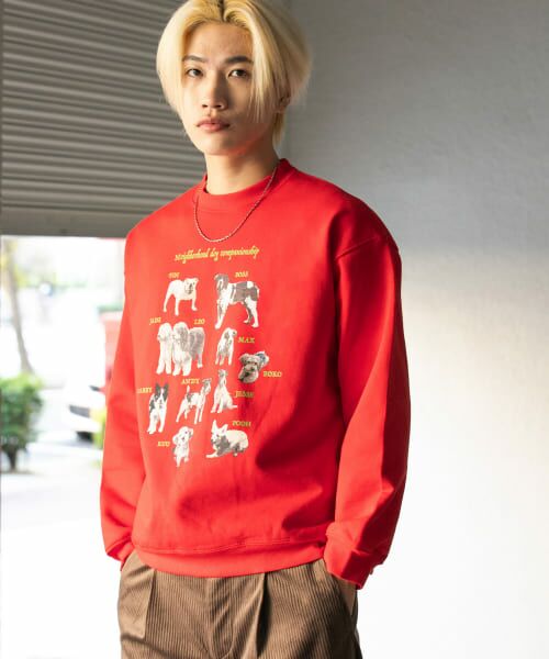 SENSE OF PLACE by URBAN RESEARCH / センスオブプレイス バイ アーバンリサーチ スウェット | Dog Graphic Crew-neck Sweat | 詳細14