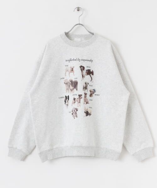 SENSE OF PLACE by URBAN RESEARCH / センスオブプレイス バイ アーバンリサーチ スウェット | Dog Graphic Crew-neck Sweat | 詳細21