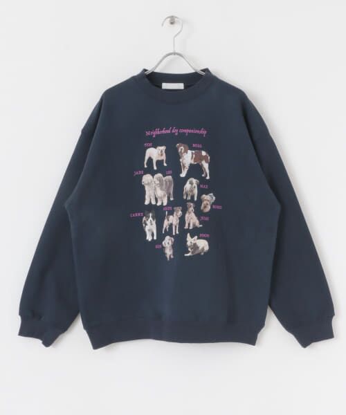 SENSE OF PLACE by URBAN RESEARCH / センスオブプレイス バイ アーバンリサーチ スウェット | Dog Graphic Crew-neck Sweat | 詳細22