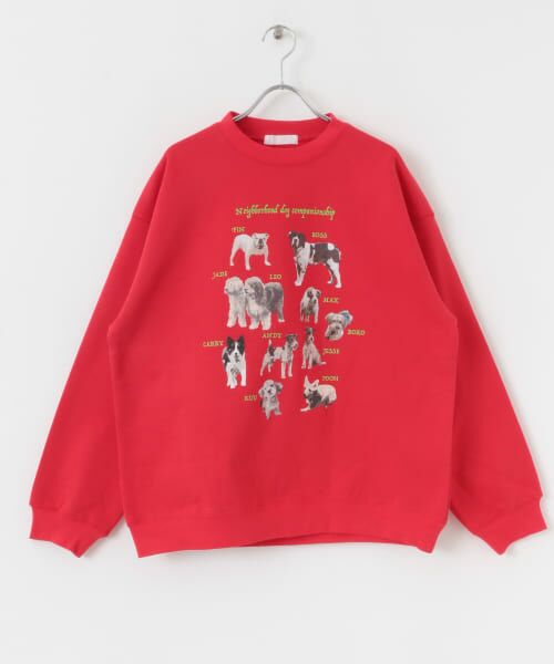 SENSE OF PLACE by URBAN RESEARCH / センスオブプレイス バイ アーバンリサーチ スウェット | Dog Graphic Crew-neck Sweat | 詳細23